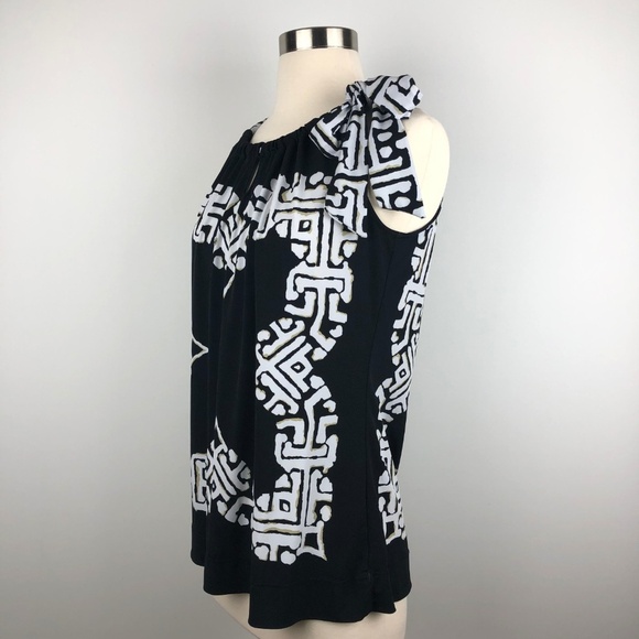 WHBM White House Black Market Bow Tie Top Small - Picture 2 of 8